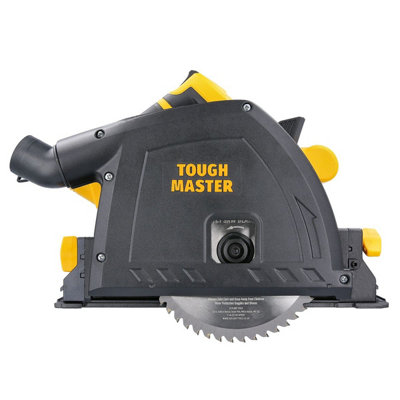 Tough Master Plunge Track Saw Corded Saw For Wood With 165mm 48T Disc - 1400 Watts (Tm-Pts165)