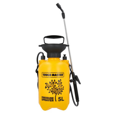 Tough Master Pressure Sprayer Yellow/black Compression Garden Sprayer5 Litres (Tm-Ps5) from B&Q