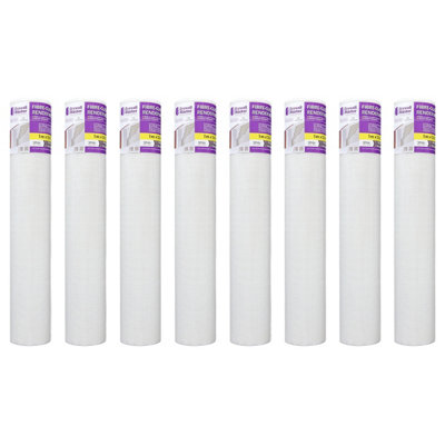 Fibreglass Rendering Render Mesh 50Sqm 160G/m2 4X4 mm Drywall Master Pack Of 8 from B&Q