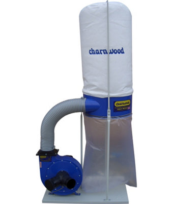 Charnwood W691 Woodworking Dust & Chip Extractor1500W2Hp148 Litre Capacity from B&Q