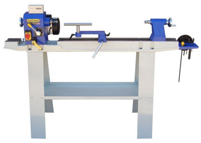 Charnwood W813P Floor Standing Variable Speed Lathe With 4 Jaw Scroll Chuck from B&Q