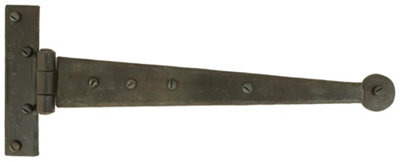 B&Q -  Beeswax 12 Inch Penny End T Hinge (Pair)