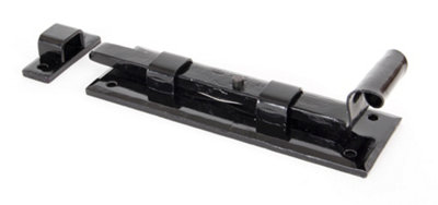 Black Traditional Smith Door Bolt - Image 3