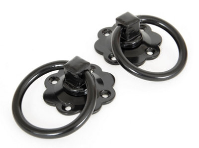 From The Anvil Black Ring Turn Handle Set from B&Q
