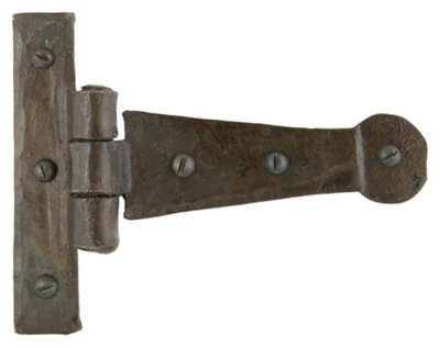 B&Q -  Beeswax 4 Inch Penny End T Hinge (Pair)