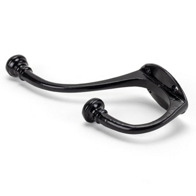 B&Q -  Black 7 3/4 Inch Hat & Coat Hook