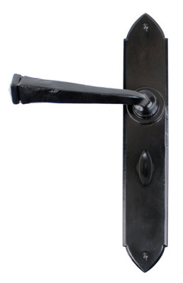 From The Anvil Black Gothic Lever Bathroom Set from B&Q