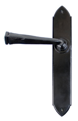From The Anvil Black Gothic Lever Latch Set from B&Q