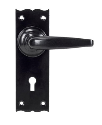 B&Q -  Black Oak Lever Lock Set