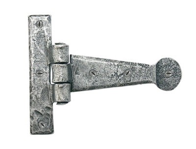 From The Anvil Pewter 4 Inch Penny End T Hinge (Pair) from B&Q