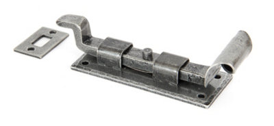 From The Anvil Pewter 4 Inch Cranked Door Bolt from B&Q