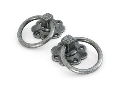 From The Anvil Pewter Ring Turn Handle Set from B&Q