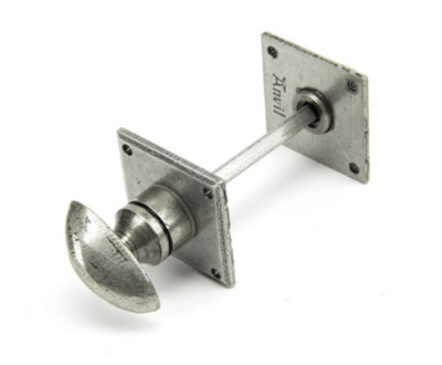 From The Anvil Pewter Diamond Bathroom Thumbturn from B&Q