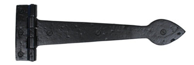 From The Anvil Black Smooth 12 Inch Cast T Hinge (Pair) from B&Q