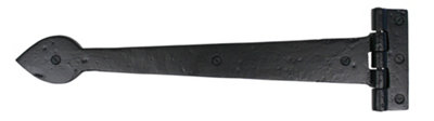 From The Anvil Black Smooth 16 Inch Cast T Hinge (Pair) from B&Q