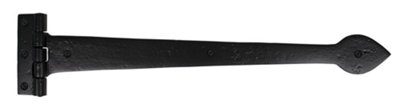 From The Anvil Black Smooth 18 Inch Cast T Hinge (Pair) from B&Q