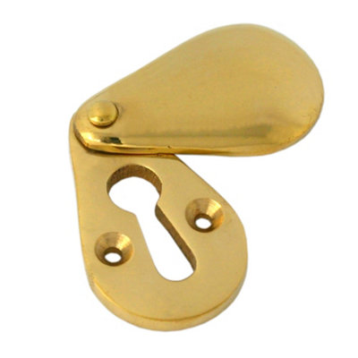 B&Q -  Polished Brass Plain Escutcheon