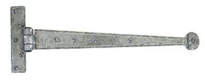 From The Anvil Pewter 15 Inch Penny End T Hinge (Pair) from B&Q