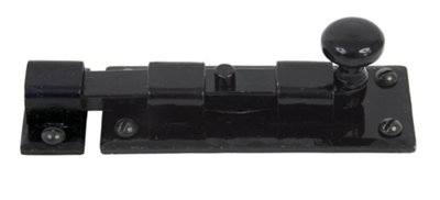 Black Traditional Smith Raven Cupboard Bolt - Image 4