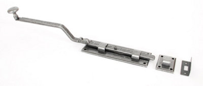 From The Anvil Pewter 6 Inch French Door Bolt from B&Q
