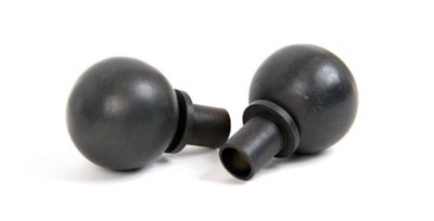 From The Anvil Beeswax Ball Curtain Finial (Pair) from B&Q