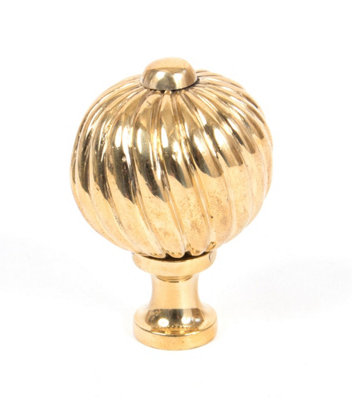 From The Anvil Polished Brass Spiral Cabinet KnobMedium from B&Q