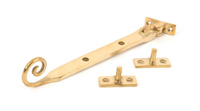 From The Anvil Polished Brass 8 Inch Monkeytail Stay from B&Q
