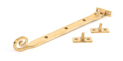 From The Anvil Polished Brass 10 Inch Monkeytail Stay Golden