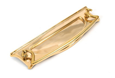 From The Anvil 83545 Polished Brass Art Deco Letter Plate - Image 4