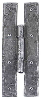 From The Anvil Pewter 7 Inch H Hinge (Pair) from B&Q