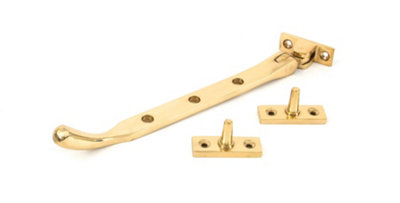 From The Anvil Polished Brass 8 Inch Peardrop Stay from B&Q