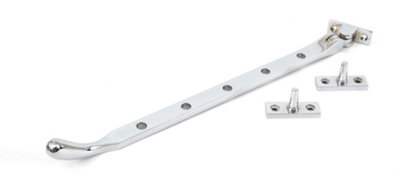 From The Anvil Polished Chrome 12 Inch Peardrop Stay from B&Q