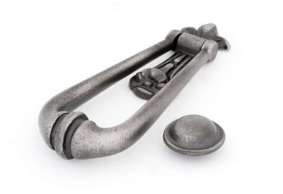 From The Anvil Antique Pewter Loop Door Knocker from B&Q
