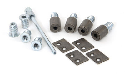 From The Anvil Antique Pewter Secure Stops (Pack Of 4) from B&Q