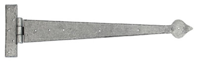 From The Anvil Pewter 22 Inch Arrow Head T Hinge (Pair) from B&Q