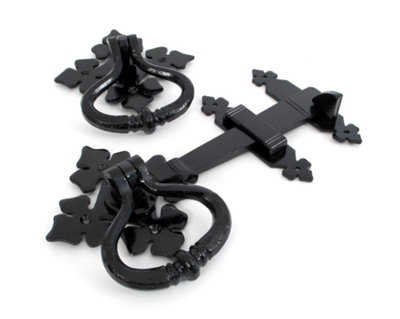 From The Anvil Black Shakespeare Latch Set from B&Q