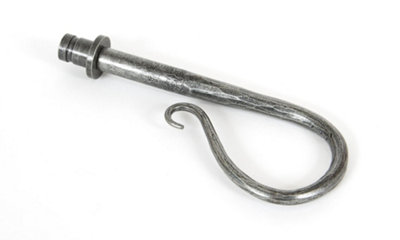 From The Anvil Pewter Shepherd's Crook Curtain Finial (Pair) from B&Q