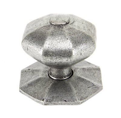 From The Anvil Pewter Octagonal Centre Door Knob from B&Q