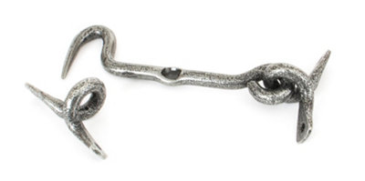 From The Anvil Pewter 4 Inch Forged Cabin Hook from B&Q