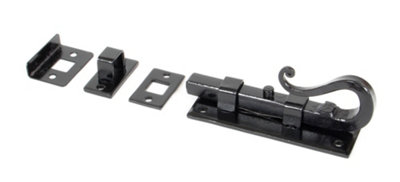 From The Anvil Black 4 Inch Shepherd's Crook Universal Bolt from B&Q