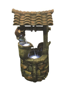 Outdoor Living Uk Aqua Creations Large Well Mains Plugin Powered Water Feature