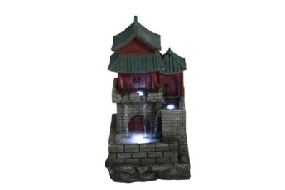 Outdoor Living UK Aqua Creations Japanese House Mains Plugin Powered Water Feature from B&Q