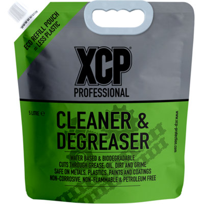 Xcp Cleaner & Degreaser Dirt Grime Water-Based Cleaning 5L Eco-Refill Pouch from B&Q
