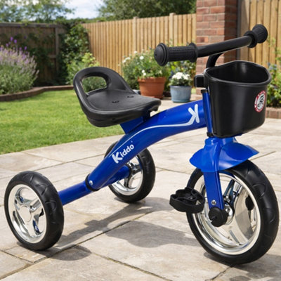 Kiddo Trike Ride On Childrens Tricycle With Metal FrameBlue from B&Q