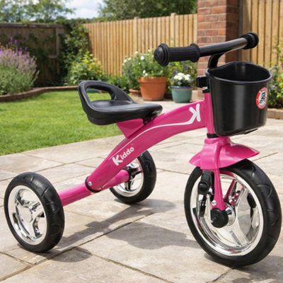 Kiddo Trike Ride On Childrens Tricycle With Metal FrameFuchsia Pink from B&Q