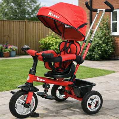Kiddo Trike 4-In-1 Smart Design Metal Frame TricycleRed from B&Q