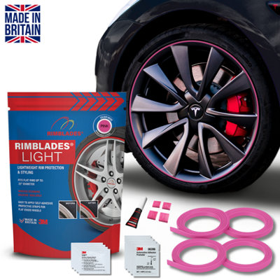 Alloy Wheel Protector By Rimblades LightProtects From Kerb RashPink from B&Q