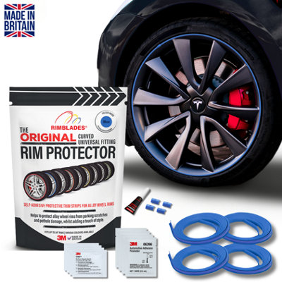 Rimblades Original Alloy Wheel Rim ProtectorsStyling Kit Universal FitBlue from B&Q