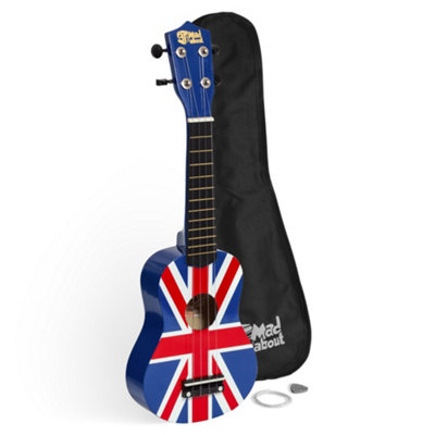 Mad About Soprano Beginners Ukulele With Bag, Pick & Carbon Strings - Union Jack - Image 3