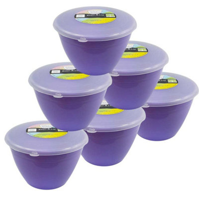 Just Pudding Basins 1 Pint Steaming Pudding Basin With Lid Lilac1Pt6Pk from B&Q